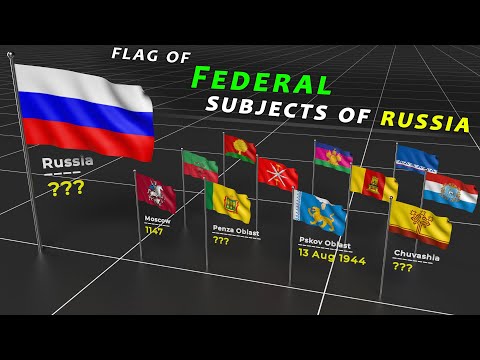 Russian all state’s flags