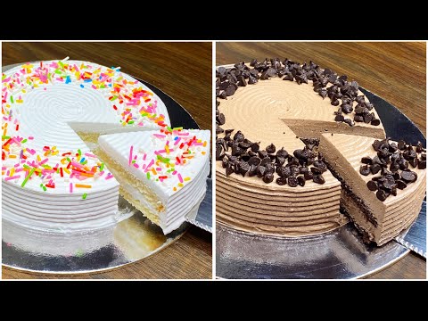 2 Easy Cake Recipe | Vanilla Cake | Chocolate Cake