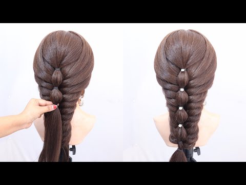 Amazing hairstyle for wedding girls | most beautiful hairstyle for long hair | women hair style