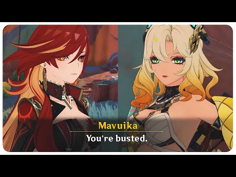 Mavuika Catches Xilonen Slacking Off (Cutscene) Mavuika Story Quest | Genshin Impact 5.3