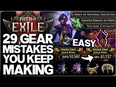 Path of Exile 2 - Make ANY Gear OP FAST & EASY - 29 IMPORTANT ALL Class Build Tips - Best Guide!