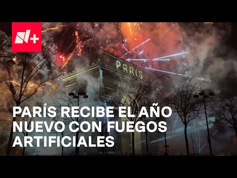 París recibe el Año Nuevo 2025 con espectacular show de fuegos artificiales - Las Noticias