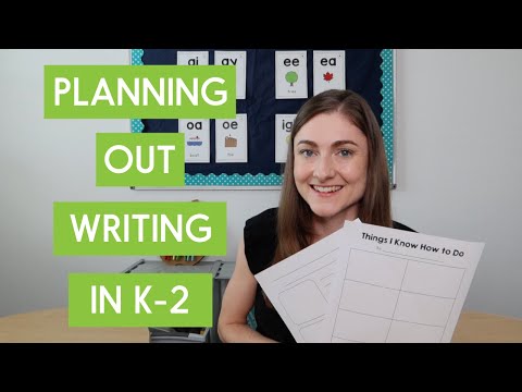 3 Tips for Helping K-2 Students Plan How To Writing