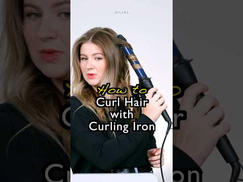 HOW TO CURL HAIR WITH CURLING IRON #hairstyling #howtocurlhair