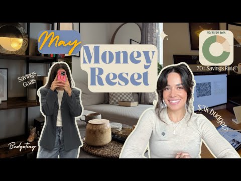 MAY MONEY RESET 💸 budgeting, 70% savings rate, money goals for a new month