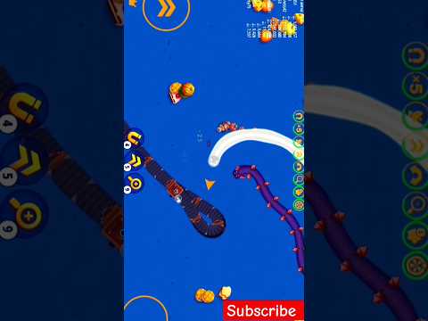 WormsZone.io EpicBattle Worm | #GamePlay #WormsZone #Shorts #SlitherSnake #FunnyGame