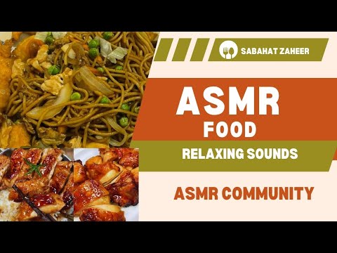 ASMR Food || ASMR Cooking relaxing sounds || ASMR Community🥦🍝🥘🧆@sabahatzaheerz06