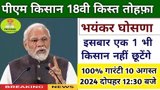 pm kisan 18th Installment date 2024 news | pm kisan next installment kab aayegi | pm kisan yojana