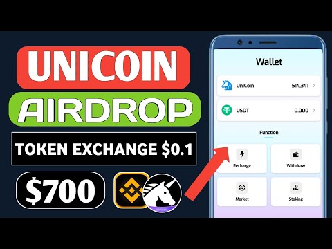 UniCoin Airdrop Big Update 🦄| UniCoin Token Exchange Cryptp Market 💎| UniCoin Withdraw Update