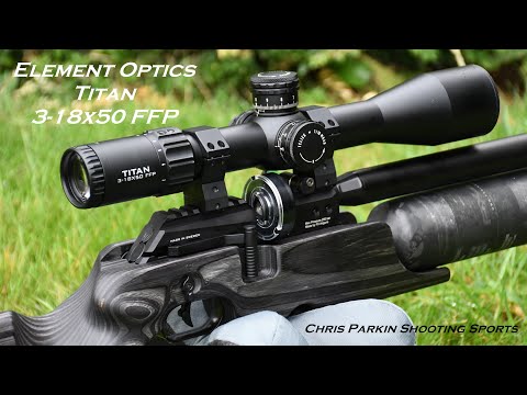 Element Optics Titan 3-18x50 FFP MIL, UNBOXING