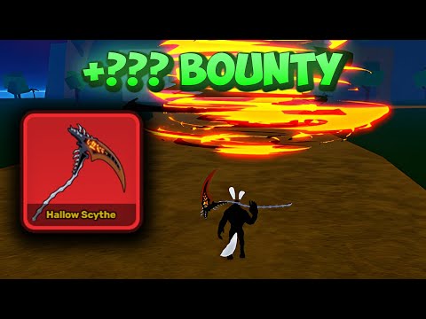 I Bounty Hunted With Hallow Scythe And This Happened.. (Blox Fruits)