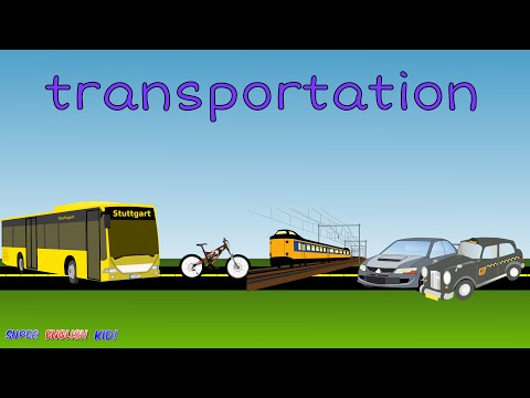 Transportation Vehicles (Ground) Spelling Vocabulary Chant/Song for Kids.