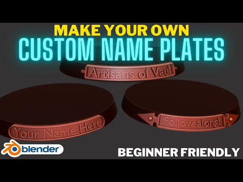 Make your own Custom Name Plates