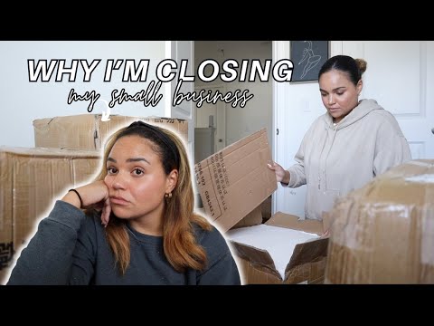 Unboxing new inventory then deciding to CLOSE my small business l Why I'm closing my small business