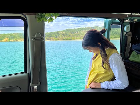 Accident in the Beautiful Sea of Okinawa, Japan | Minivan Life | Car Camping