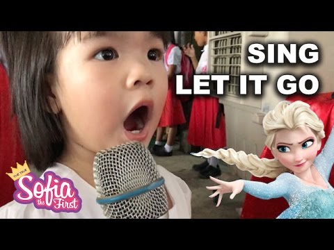 Sophie sings her own version of Frozen's Let It Go