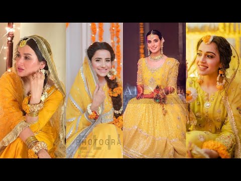 Beautiful bride in mayoun dress| Mayoun dress design ideas