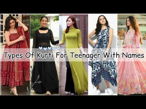 Types of kurtis with names/Kurti names for girls women ladies/Types of kurtis for jeans/Kurtis names