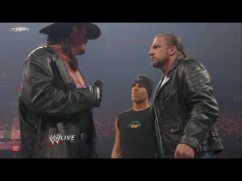 Triple H Undertaker & HBK segment before WrestleMania - RAW 28 March 2011