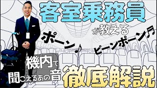 CAが教える！機内で聞こえてくるあの音のヒミツを徹底解説。