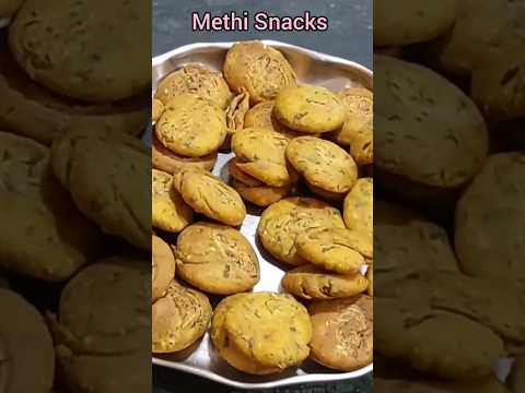 Wheat Flour Methi Mathri Snacks #mathri #snacks #shorts