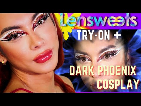 LENSWEETS Lenses  TRY-ON & DARK PHOENIX  Cosplay