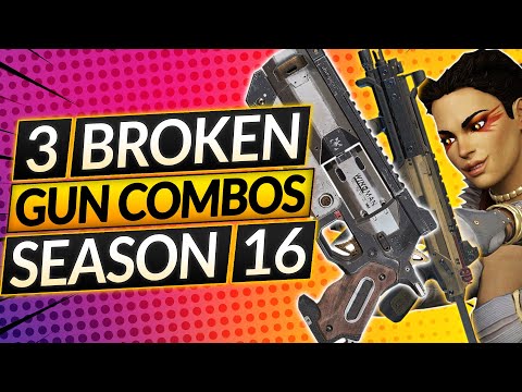 3 BEST GUN COMBOS for SEASON 16 - NEW Weapon Loadouts MUST ABUSE - Apex Legends Guide