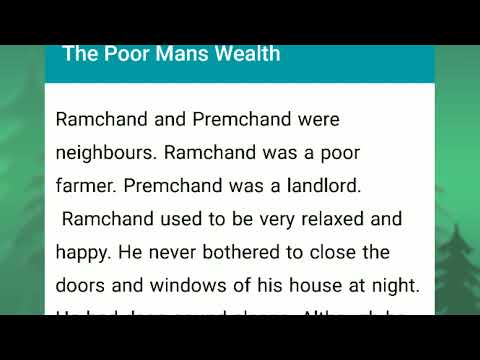 💥The Poor Man's Wealth 💥 English speaking improvement story.The Poor And The Rich man Story 🔥