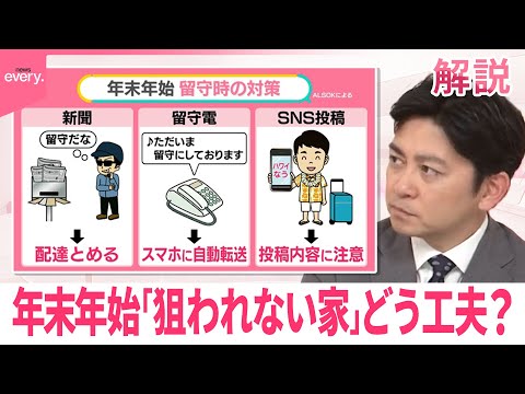 【空き巣は「冷蔵庫の中」も探す？】ストリートビューで“下見”も…年末年始「狙われない家」にするコツ【#みんなのギモン】