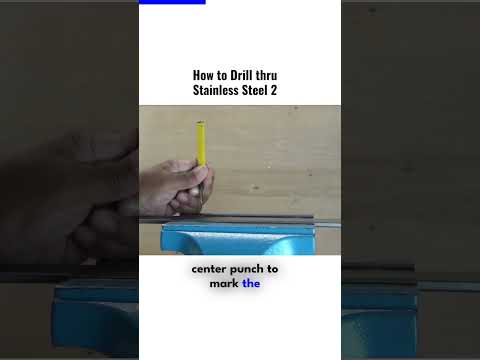 How to drill thru Metal      #shorts #DIY #drillingstainlesssteel