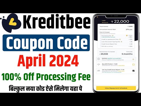 Kreditbee coupon code April 2024 | kreditbee april coupon code | kreditbee coupon code today