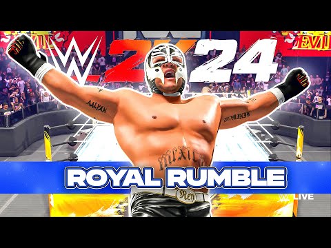 REY MYSTERIO - ROYAL RUMBLE WWE 2K24 Gameplay PC | No Commentary | No Copyright Gameplay | 4K 60fps