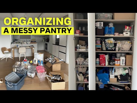 Cluttered Pantry Transforms into Hidden Home Office 👕 STRESSED & OVERWHELMED By Her Closet (pt 8)