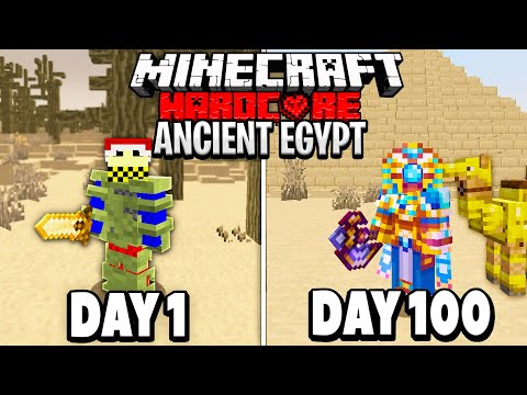 100 Days - Minecraft Ancient Egypt... [FULL MOVIE]