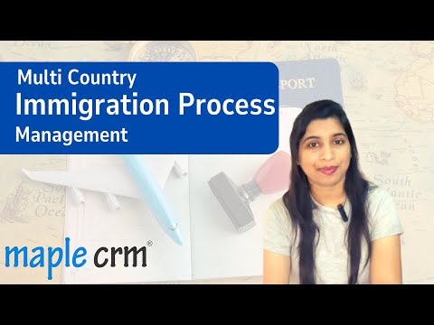 Can a CRM manage multiple immigration processes simultaneously?