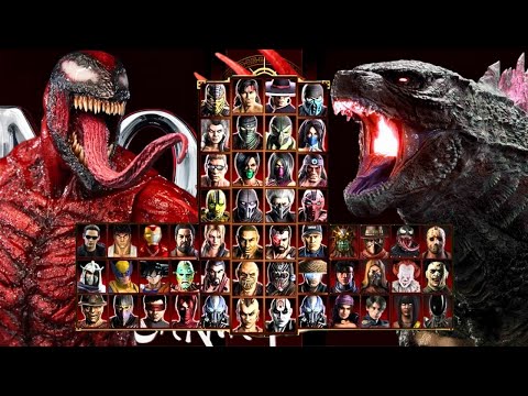 Mortal Kombat 9 - SYMBIOTE CARNAGE & GODZILLA - Expert Tag Ladder - Gameplay @(1080p) 60ᶠᵖˢ ✔