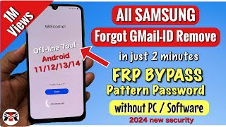 Samsung FRP Bypass 2024🔥Android 12-13-14 | New Method 2024👍Frp Lock Removal Samsung | Bypass Frp