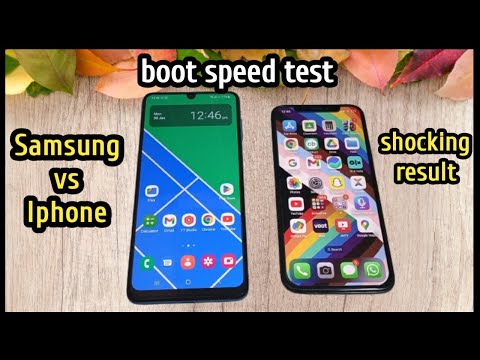 apple Iphone vs samsung galaxy boot speed test