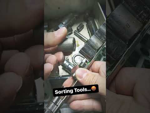 What it’s like sorting tools…