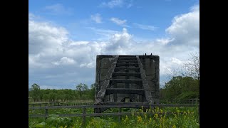 赤平市のズリ山階段と露頭炭