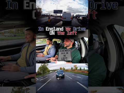 In England We Drive On The Left.#england #drivinglessons #funnyy #fyp