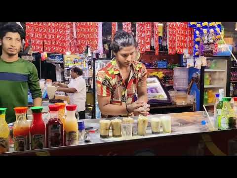 Unique stylish making kulukki sharbat !! Indian famous summer drink !! food