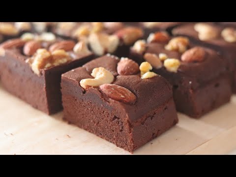 しっとり濃厚♡混ぜて焼くだけ簡単ブラウニーの作り方／Brownie recipe