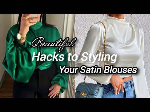 Amazing and Different Ways to Style Your Satin Blouses || #Satinblouses