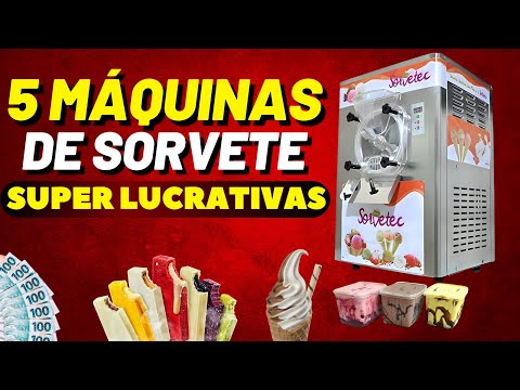 5 MÁQUINAS DE SORVETE Para Começar seu Negócio 🍦💰