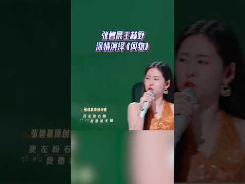 张碧晨王赫野深情演绎《何物》 #天赐的声音