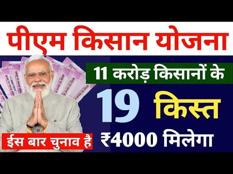 इस बार 19 किस्त 4000 मिलेगा सभी किसानों को /मोदी जी का आदेश जारी pm kisan 19th instalment date 2024