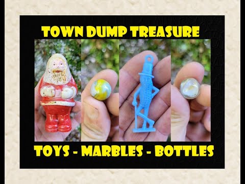 Town Dump Archaeology - Swarmed & Stung By Bees - Bottle Digging - Vintage Marbles - Toys - Glass -