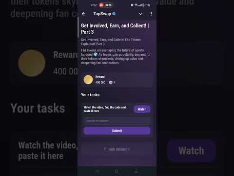 Get Involved, Earn, and Collect! | Part 3 | Tapswap Code