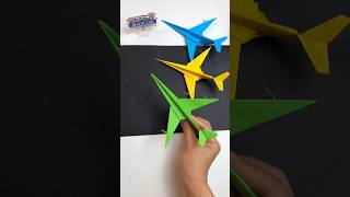 How to make a paper origami airplane✈️😍 #shorts #youtubeshorts #art #origami #craft #papercraft #diy